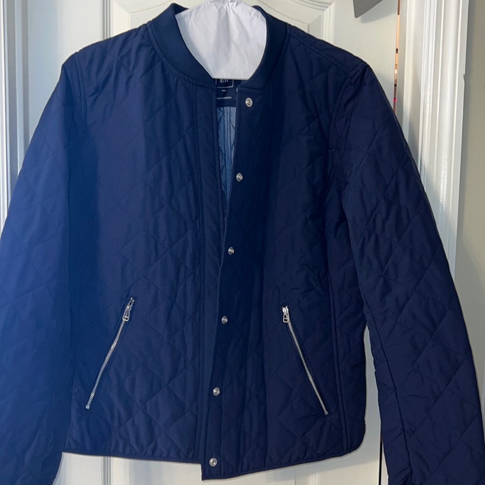 Gap quilted jacket.  Navy Blue